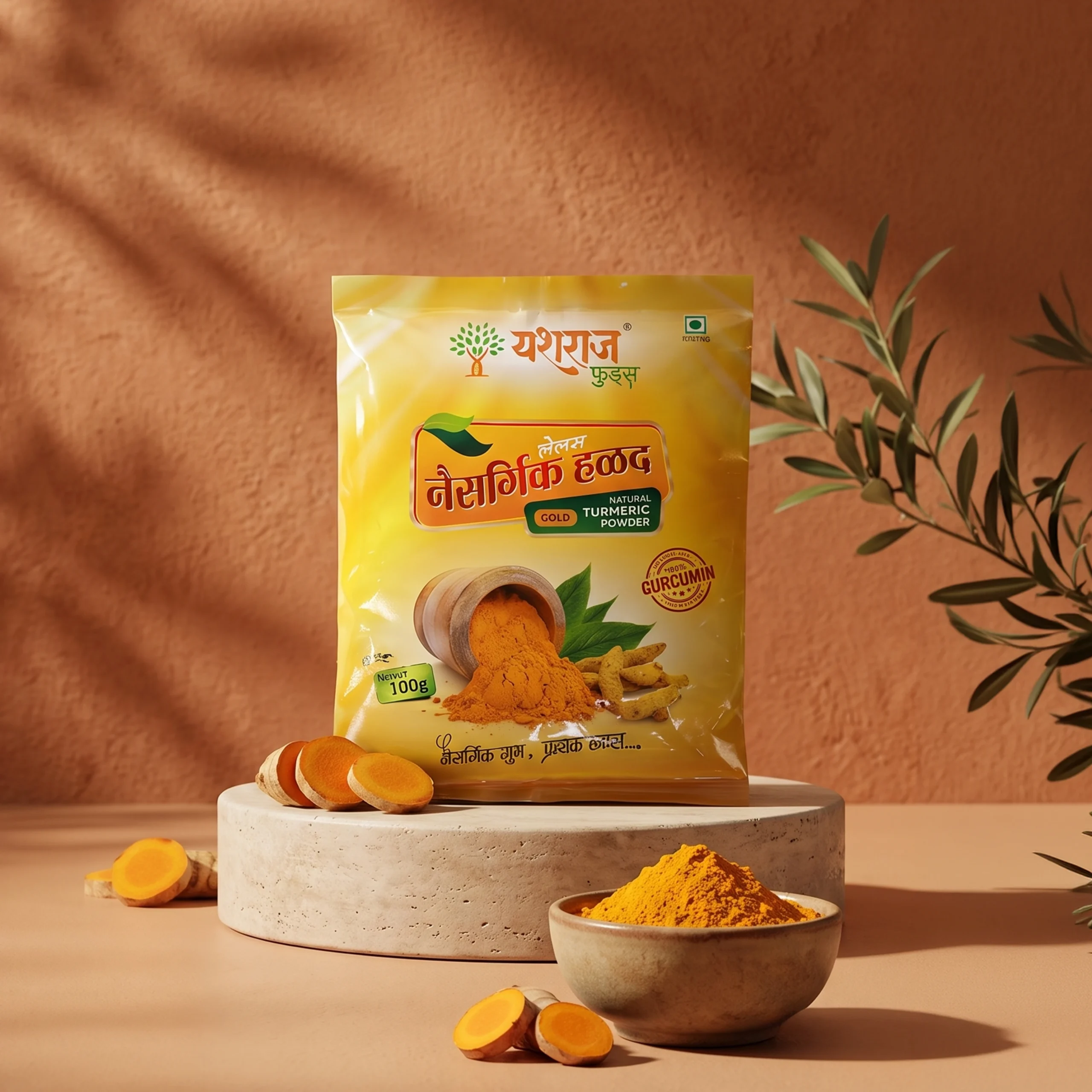 Sips N Bites Natural Turmeric Powder