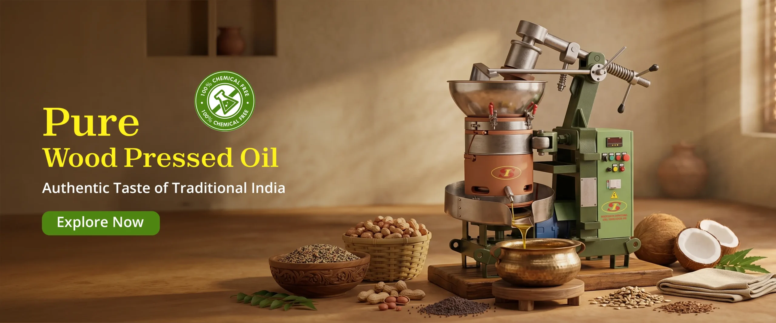 Vandana Oil Brand Banner